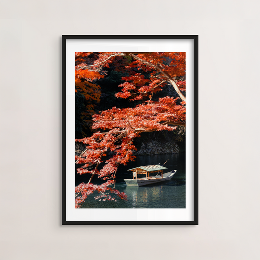 Boat Under Momiji