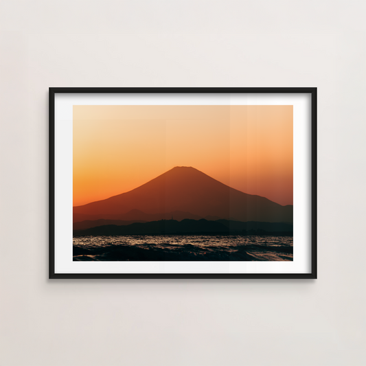 Sunset over Mount Fuji