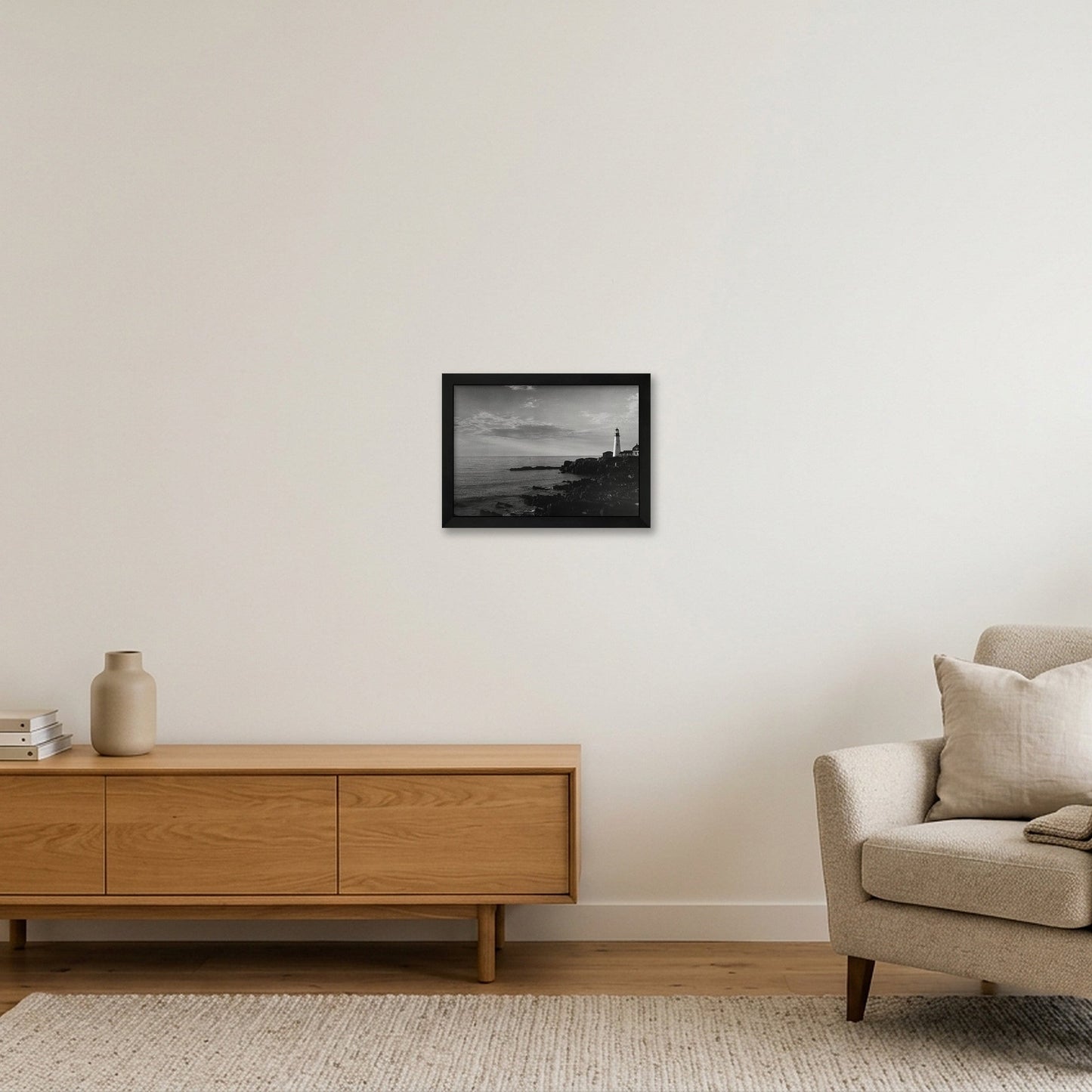 Maine Panorama — A4 (30×21cm, 12×8") Black Frame