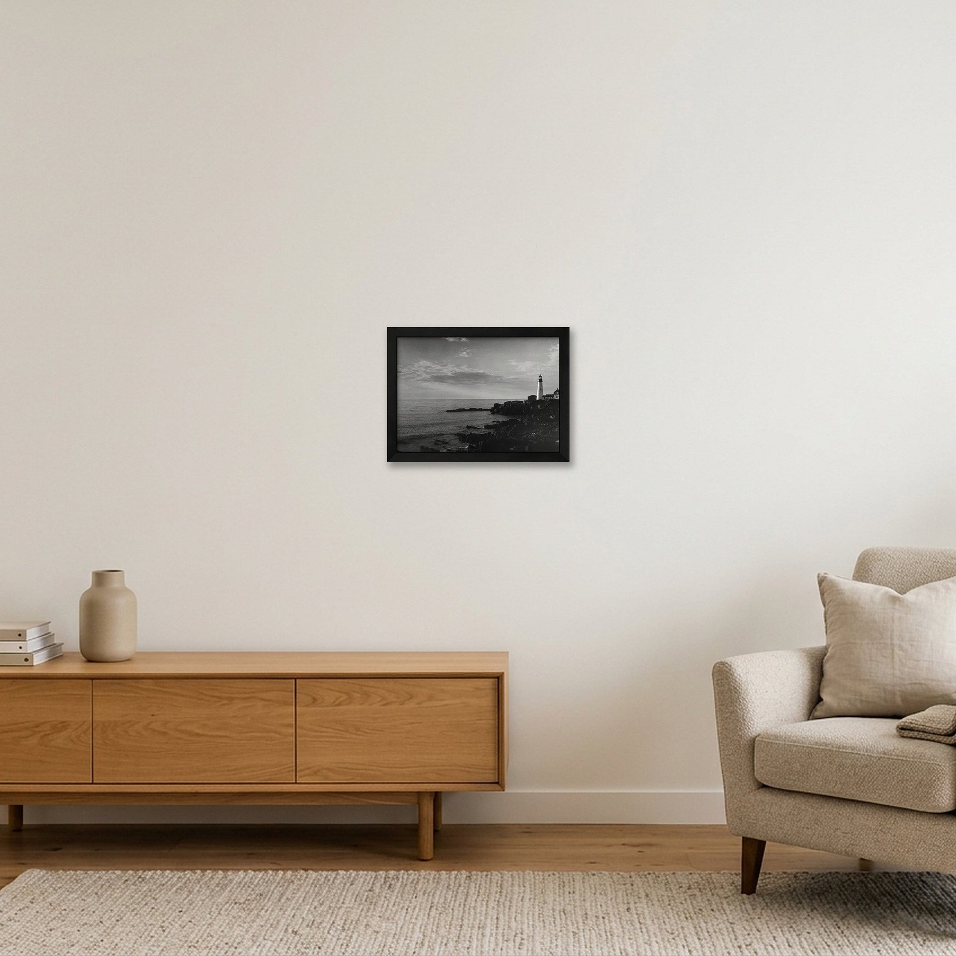 Maine Panorama — A4 (30×21cm, 12×8") Black Frame
