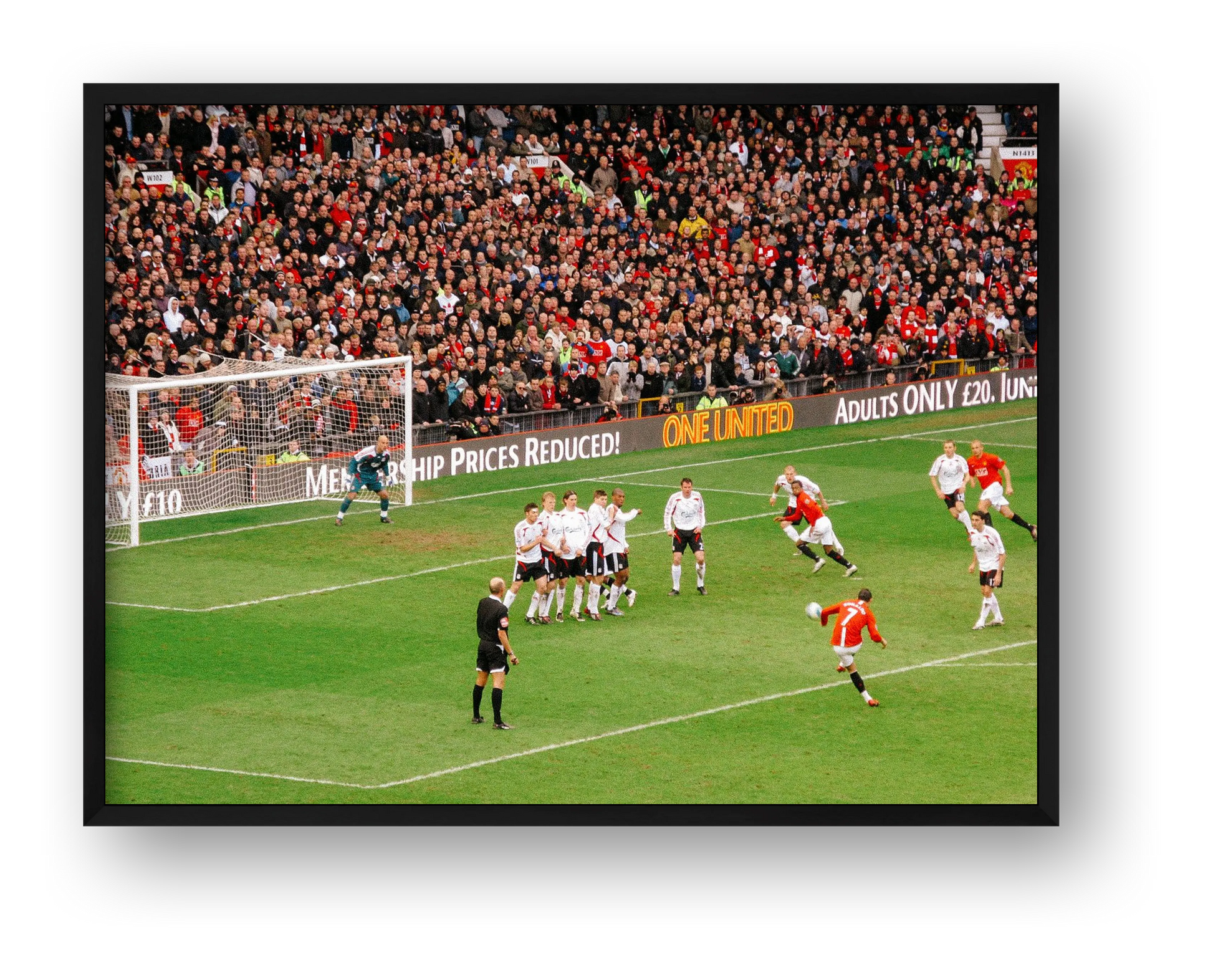 CR7 Free Kick — framed