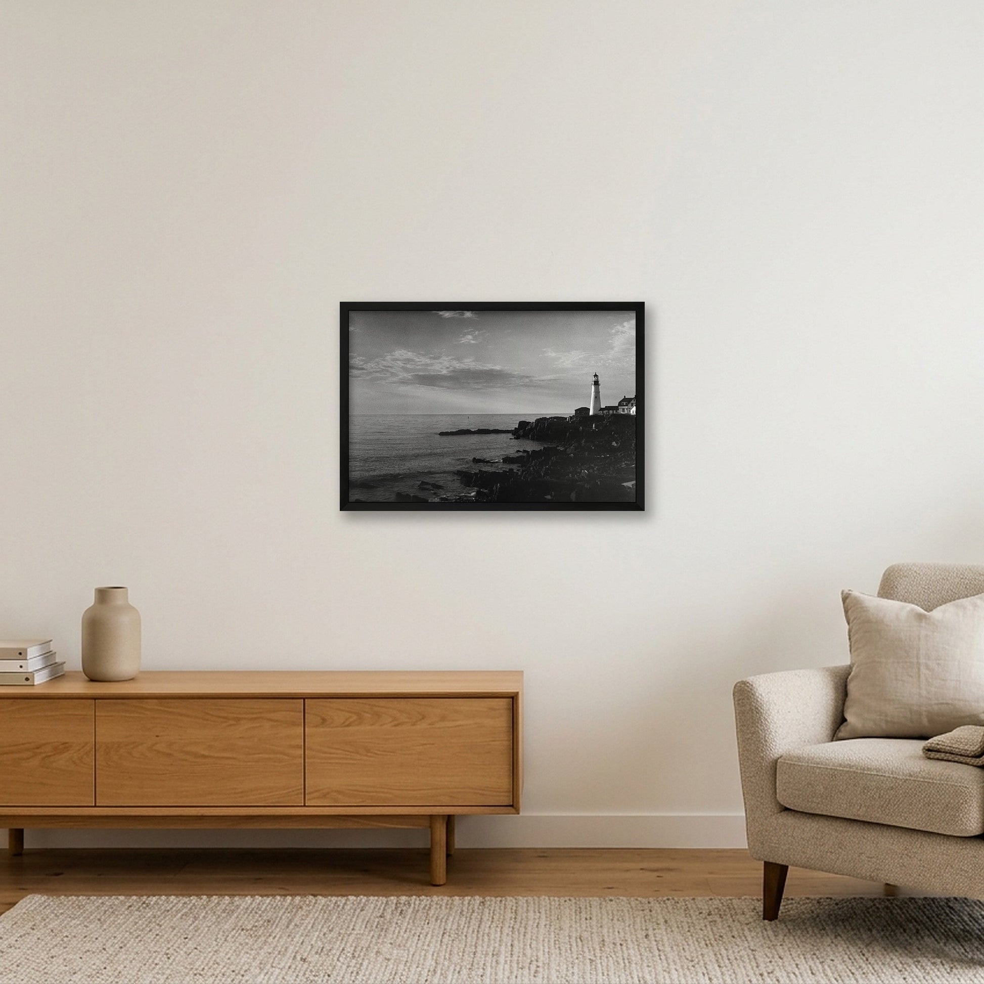 Maine Panorama — 60×40cm, 24×16" Black Frame