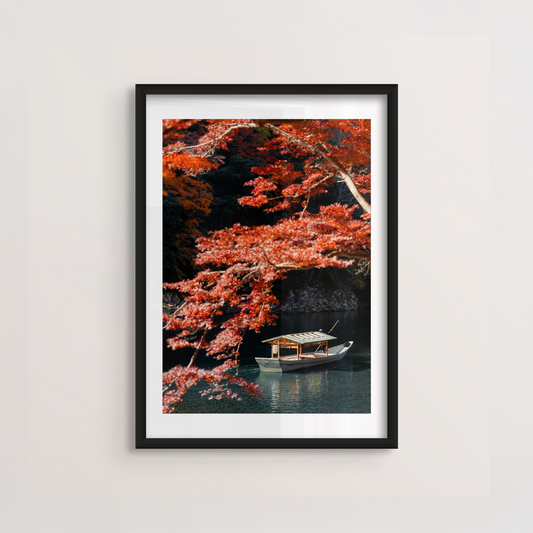 Boat Under Momiji