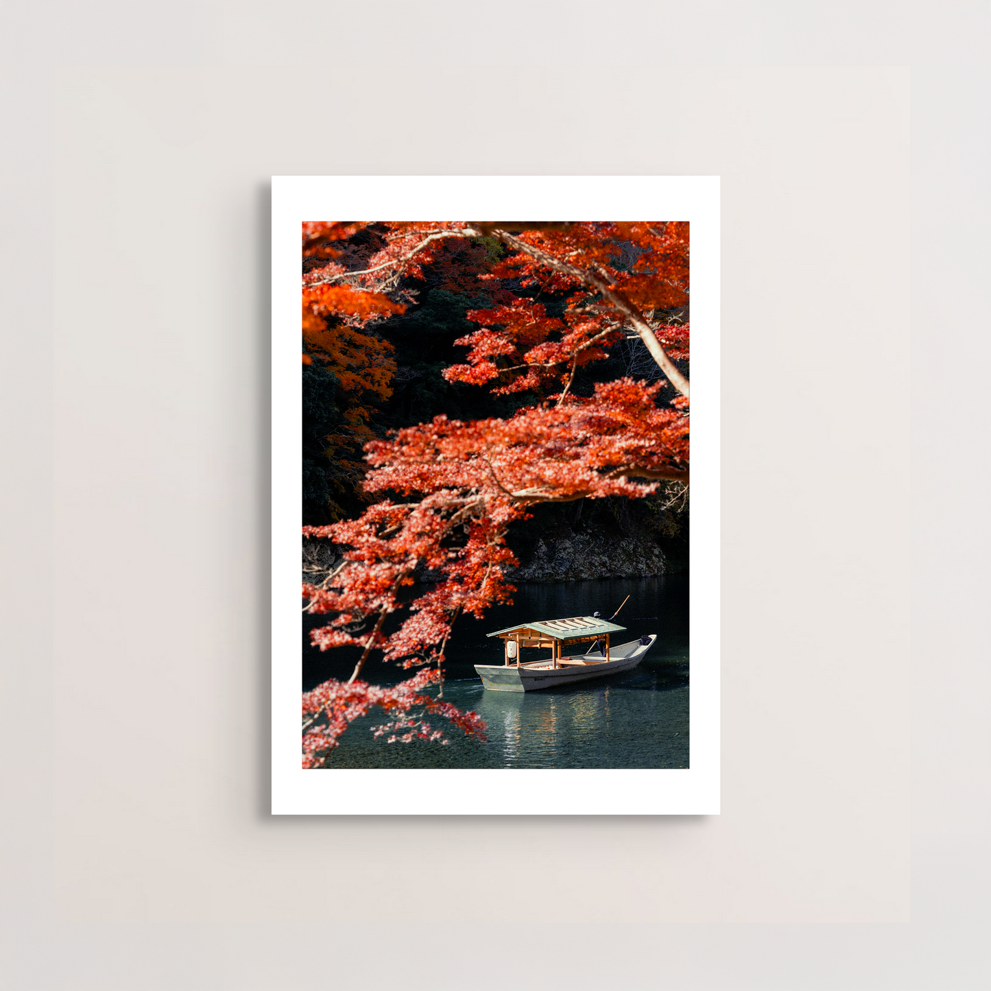 Boat Under Momiji