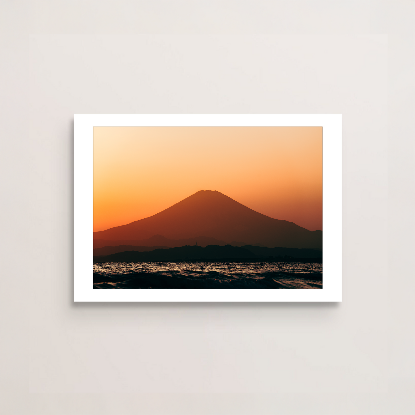 Sunset over Mount Fuji